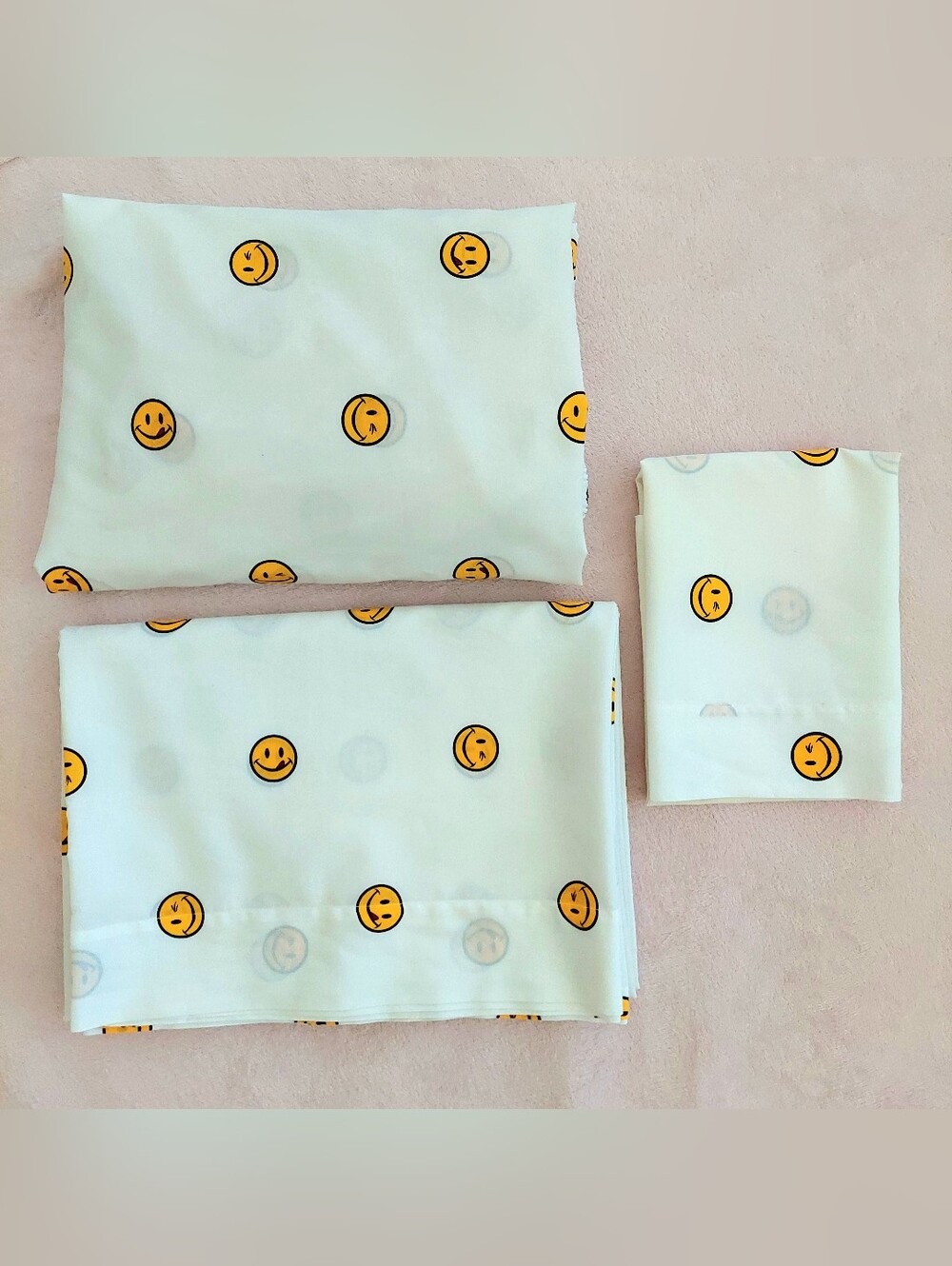 JOE BOXER Smiley Face Emoji Twin sheet set NWOT